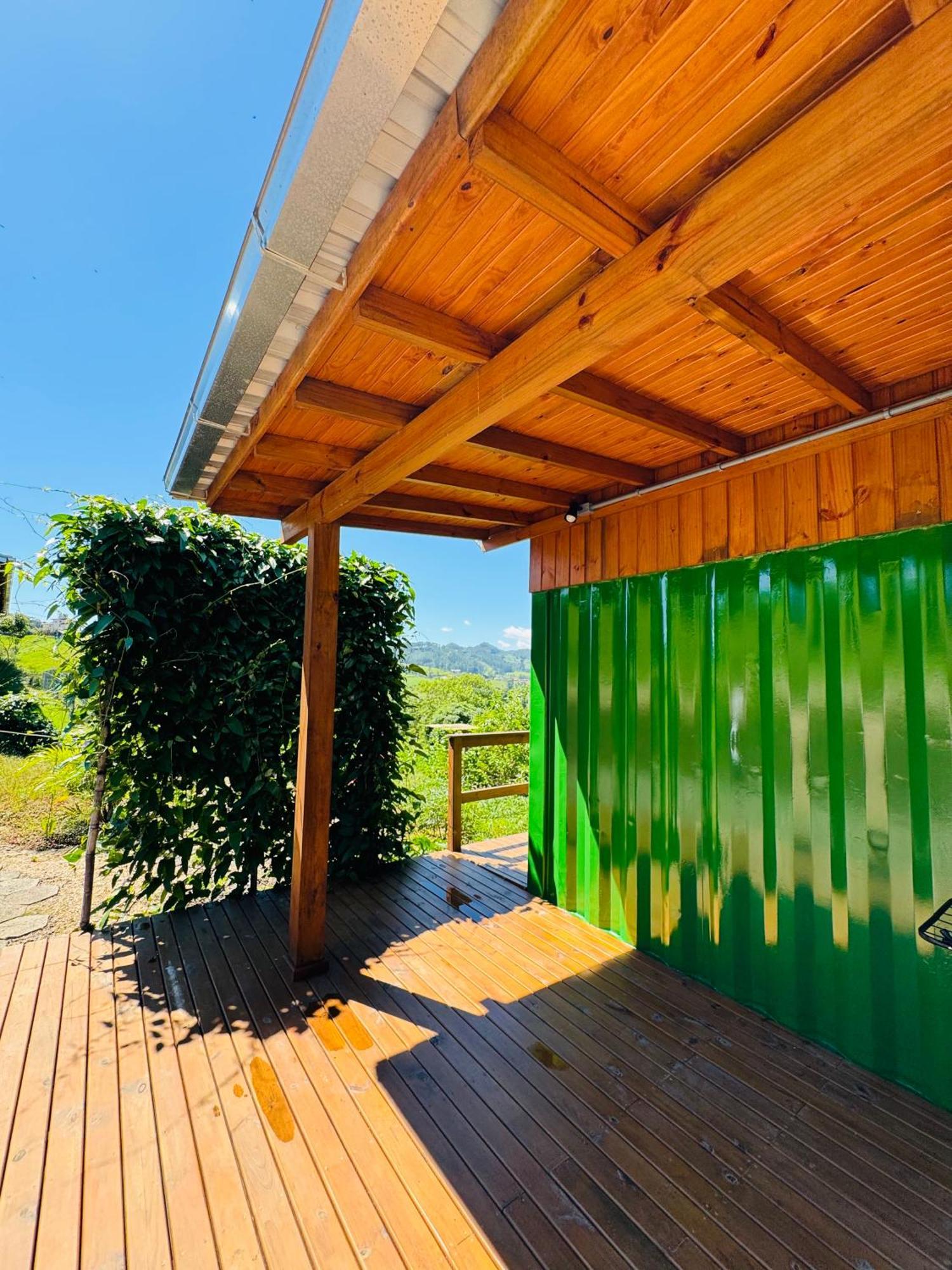 Casa Container - Pousada Container da Montanha VERDE Banheira Rio Fortuna Exterior foto